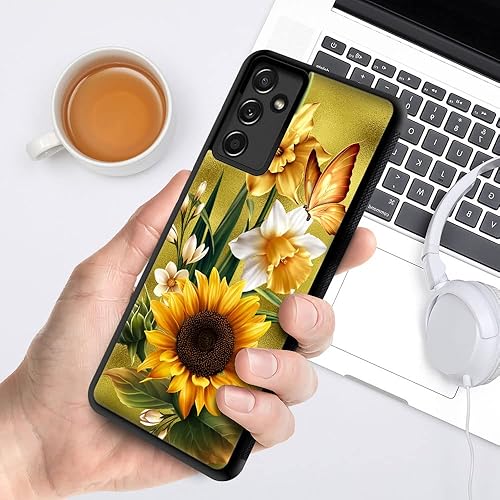 Miniatura 5 de Funda compatible con Samsung Galaxy A13 5G, diseño de patrón de policarbonato duro, funda protectora de TPU suave antideslizante para Samsung Galaxy
