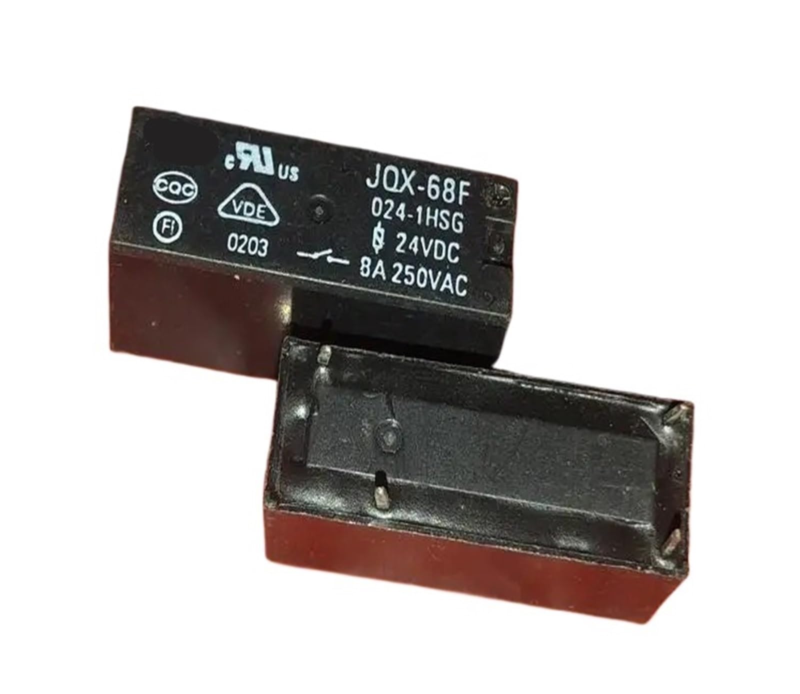 Relais électromécanique JQX-68F 024-1HSG pièce de rechange 24V 8A