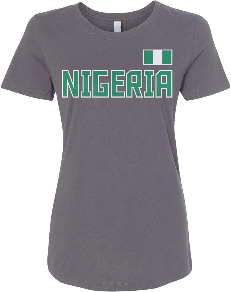 Threadrock Women's Nigeria National Pride Fitted T-Shirt
