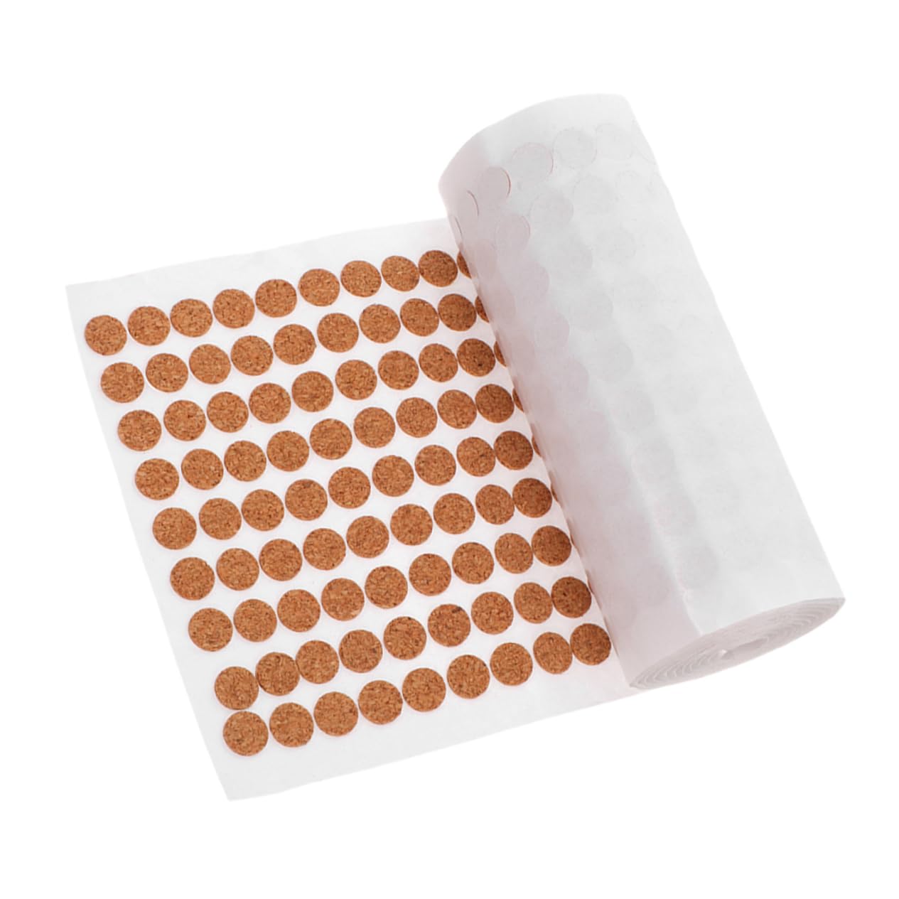 FUNOMOCYA Self-Adhesive Cork Pads for Cabinets Adhesive Dots Protector Cork Bumpers for Furniture 10mm 1000 Sticks for Scratching Prevention