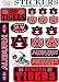 Auburn University Tigers Logo Variety NCAA-licensed Vinyl Sticker Sheet