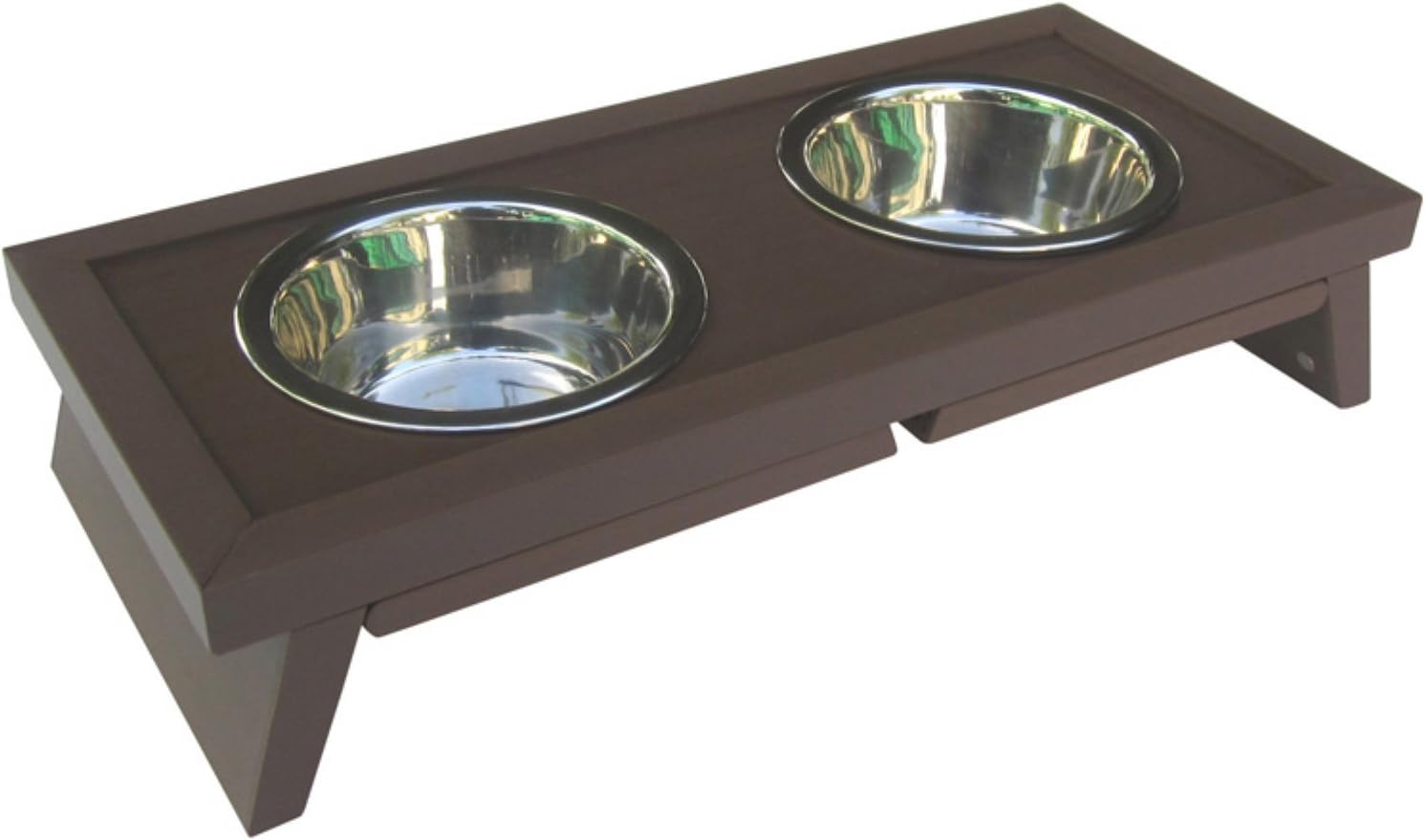 ecoFLEX Adjustable Height Pet Diner-Espresso
