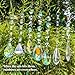 Sun Catchers with Crystals, 7 Pcs Hanging Crystals Suncatchers for Windows, Colored Suncatchers Prisms Glass Pendant for Chandeliers, Garden, Christmas Tree Decoration