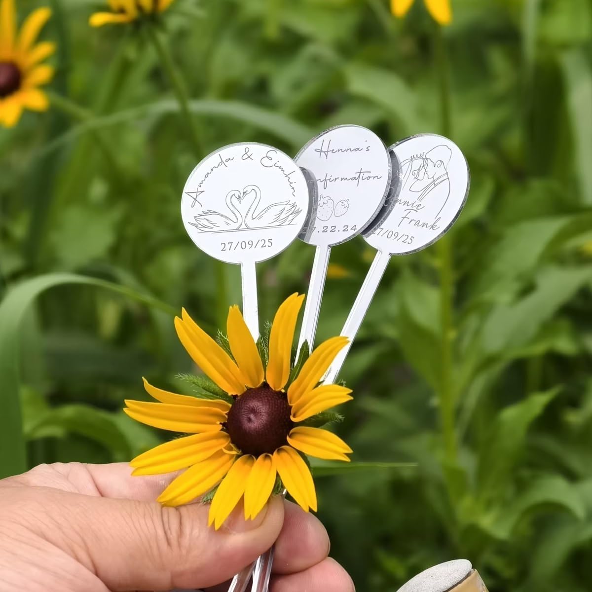 Custom Round Drink Stirrers Wedding Table Decorations, Personalized Acrylic Stir Sticks, Coffee Whiskey Cocktail Stirrer For Bar Birthday & Home Use Wine Glass Decoration(100Pcs)