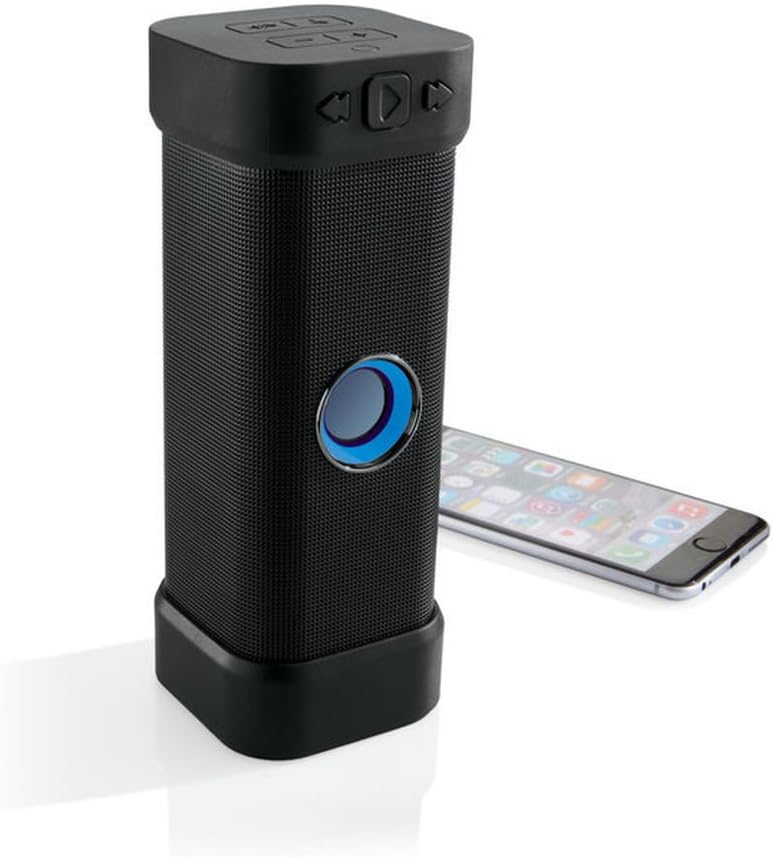 Brookstone Big Blue Unplugged Wireless Indoor-Outdoor Bluetooth Speaker