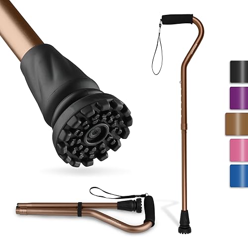 GPTCAMP Bastón y bastón para caminar para hombres y mujeres, bastón plegable ligero con mango acolchado suave compensado