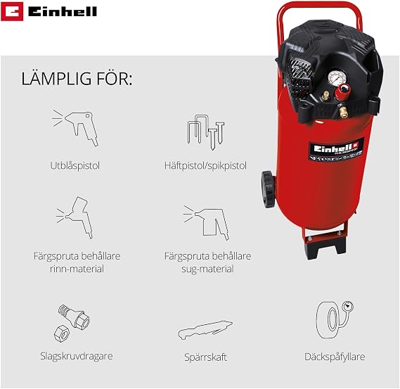 Einhell CoolMouse SSAYWQVQ370 - Air Compressor, 50 Liters