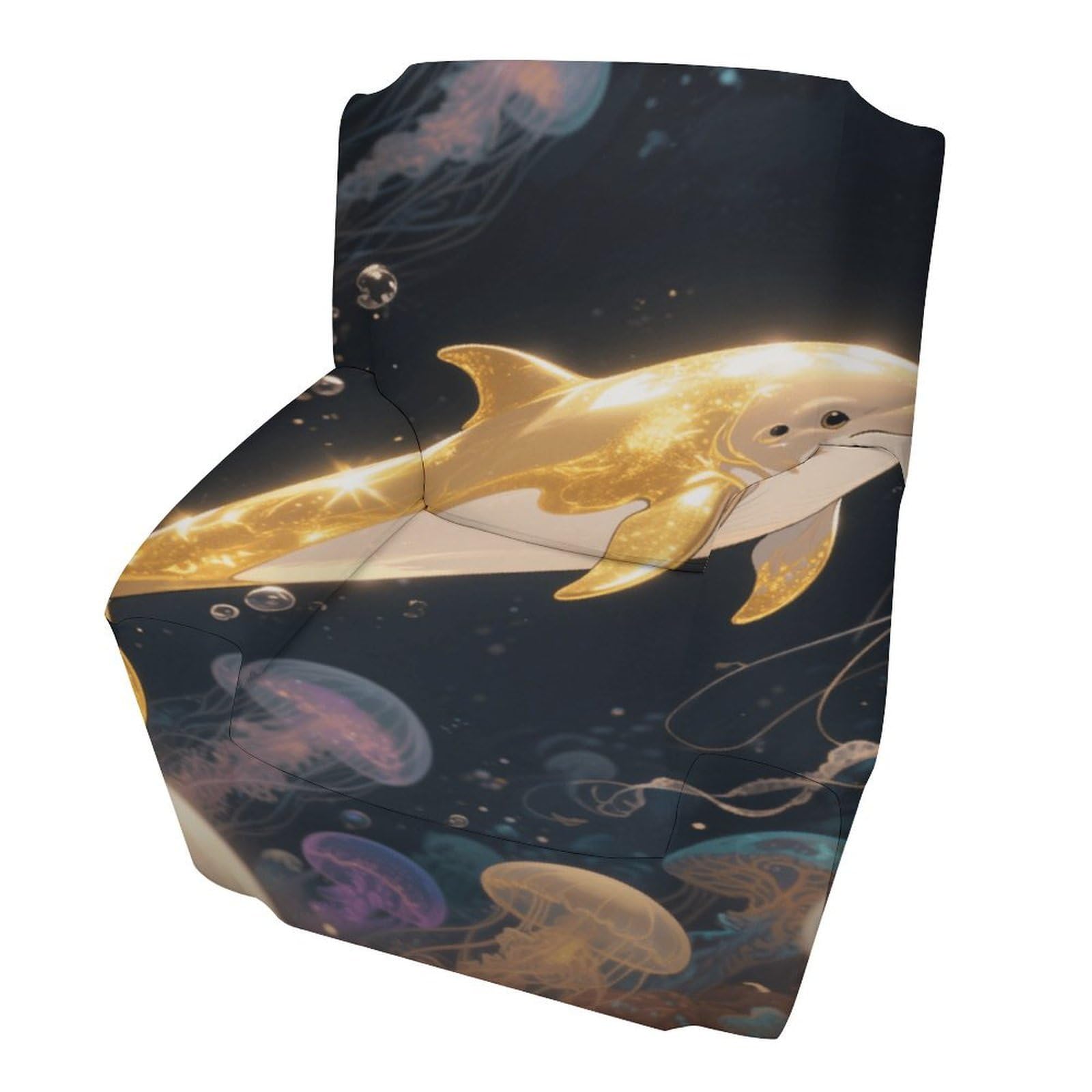 FekiLoot Golden Dolphin Couch Cover Sofa Cover Sofa Slipcover