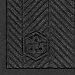 Andersen 2241 Waterhog Fashion ECO Elite PET Polyester Entrance Indoor Floor Mat, SBR Rubber Backing, 6' Length x 4' Width, 3/8" Thick, Black Smoke