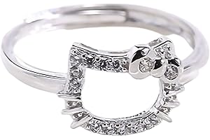 Kawaii Sanrio Rings: Adjustable Open-Ended Kitten Rings for Style-Conscious Women