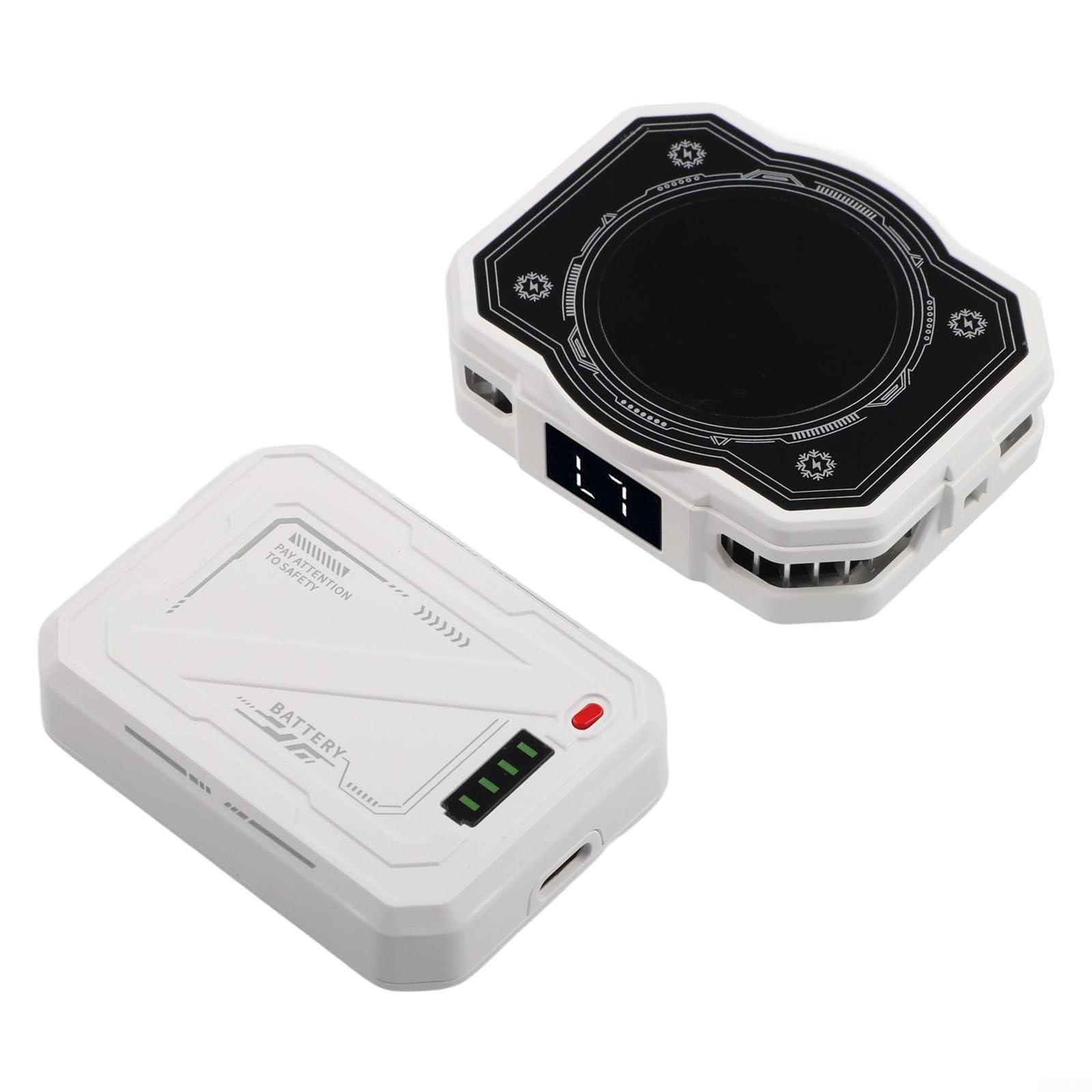 SPORTARC TH10 - Dispositivo di raffreddamento per telefono, con batteria ricaricabile, display di potenza di raffreddamento rapido, semiconduttore magnetico wireless, congelamento del ghiaccio, 15 W