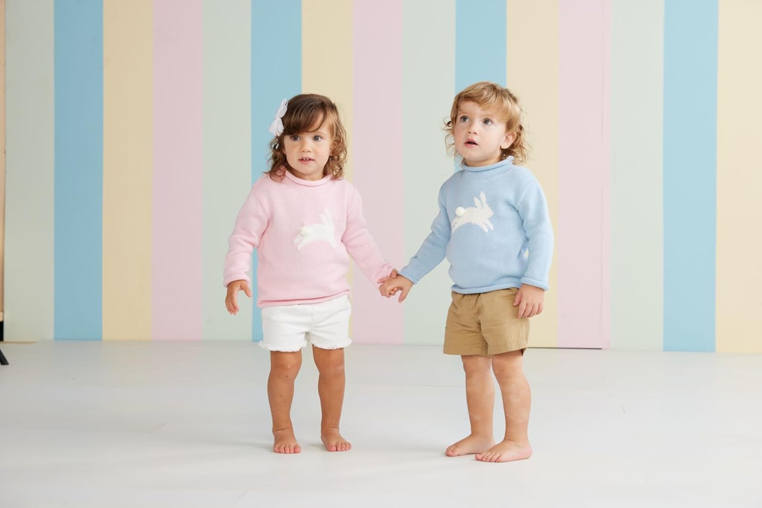 Mud Pie Baby-Boys Mud Pie Children's Blue Bunny Rollneck Sweater - Image 2