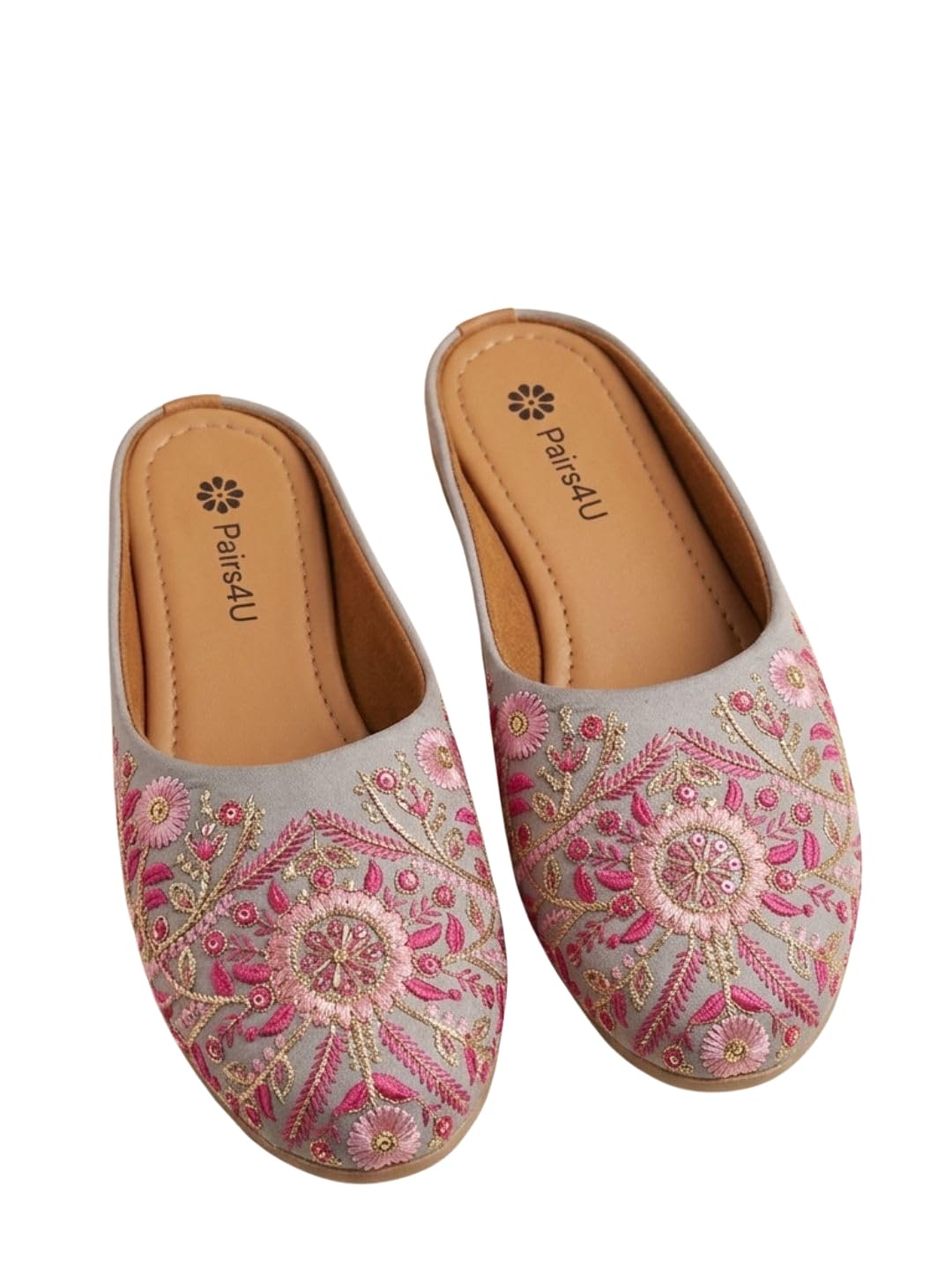 Women Embellished Embroidered Canvas Slip on Flats-picture-53