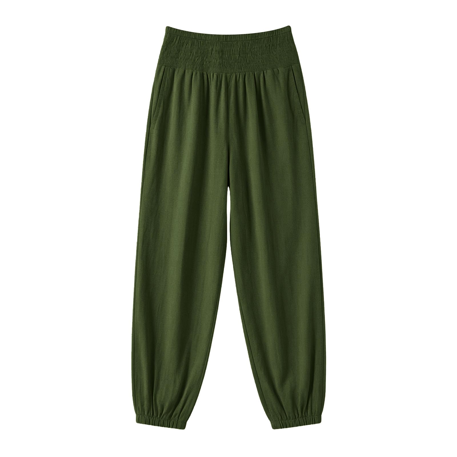 Pantalone Elegante Donna Pantaloni da Yoga da Donna a Tubino Dritto Elasticizzati a Tinta Unita con Tasche, Pantaloni Tinta Unita con Contrasto di Colore Eleganti Estivi