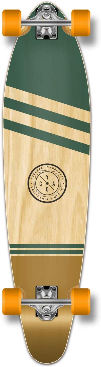 Yocaher Earth Series Complete Skateboards Longboard w/BlackWidow Premium 80A Grip Tape Aluminum Truck ABEC-9 Bearing 70mm Skateboard Wheels