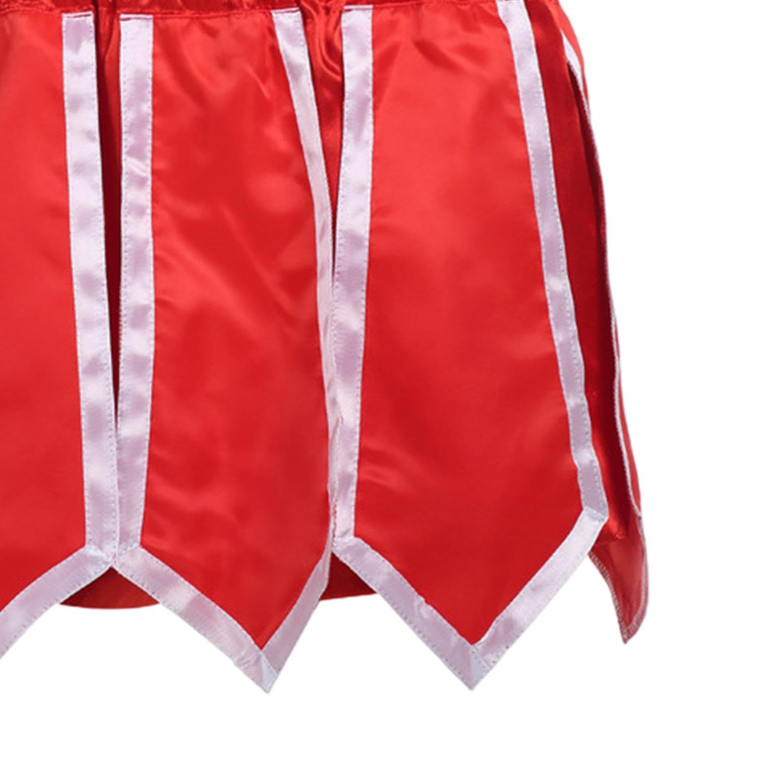 Boxershorts Muay Thai Trainingsshorts Kickboxhose Kampfsport Hose aus Atmungsaktivem Polyestermaterial mit Elastischem Bund Und Seitlichen Schlitzen