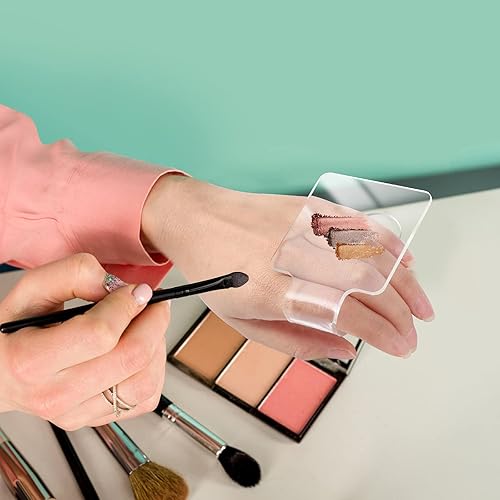 Miniatura 4 de Minkissy Paleta de mano de maquillaje, paleta de manicura de acrílico, paleta de maquillaje, paleta de maquillaje para salón profesional