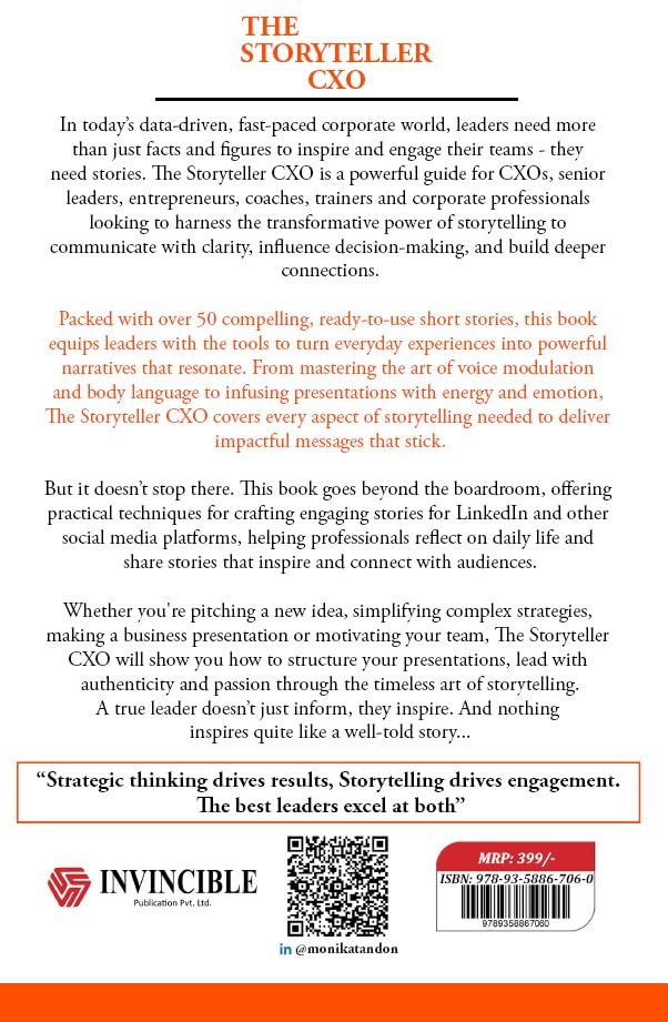 The Storyteller CXO | Mastering the Art of Business Storytelling | Monika Tandon | Invincible (Monika Tandon) 1