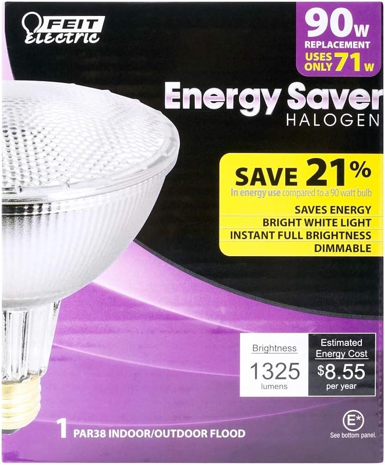 Product Deal Feit 70PAR38/QFL/ES/24 90W Equivalent Energy Saving Halogen PAR38 Reflector (Pack of 24)