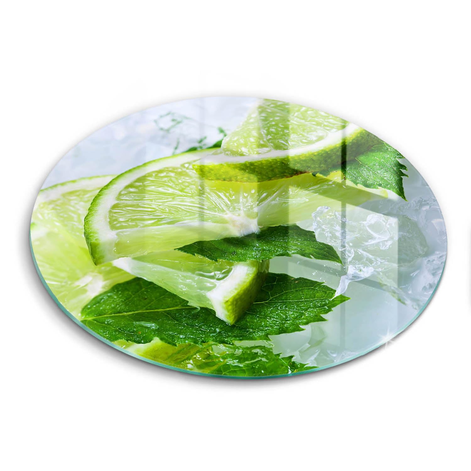 Planche à Découper Induction 30cm Wallfluent Tile Mint pour Protection Plaque de Cuisine