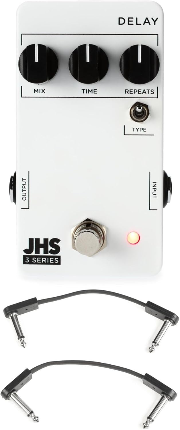 JHS 3 Series Delay Pedal with 2 Patch Cables