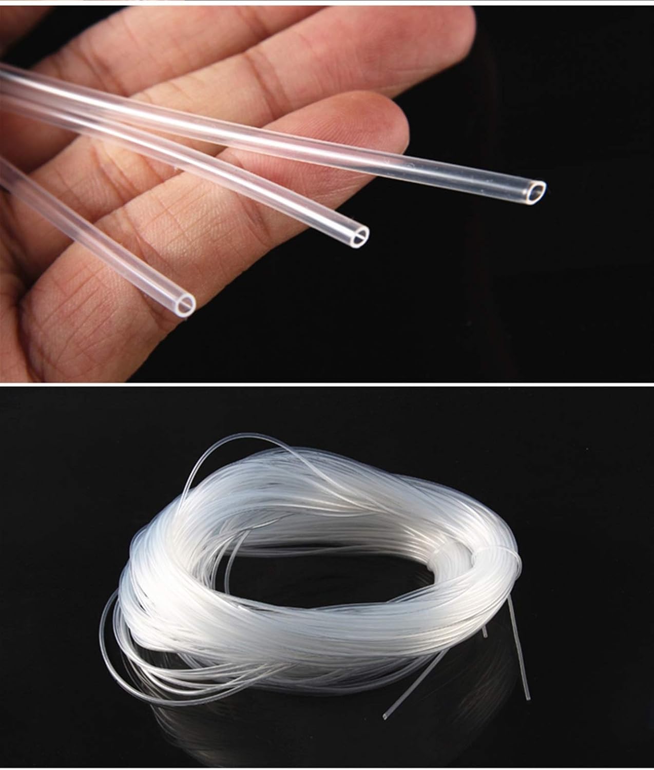 Clear Flexible Silicone Rubber Tubing， Silicone Rubber Tubing Transparent Multiple Sizes(1M 2x6mm)
