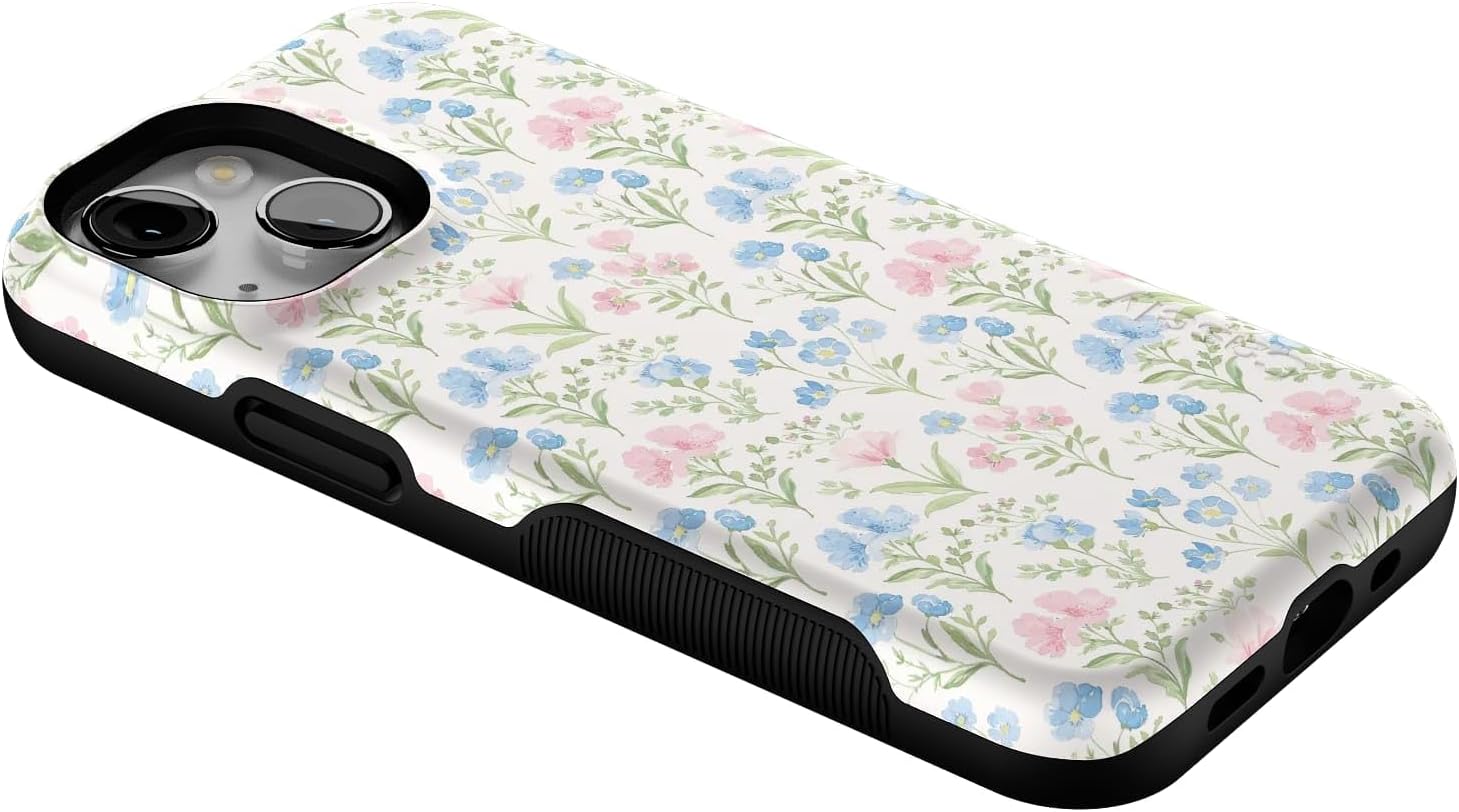 Casely iPhone 13 Case | Pastel Garden | Sunday Best | Bold Protective Design | Compatible with MagSafe