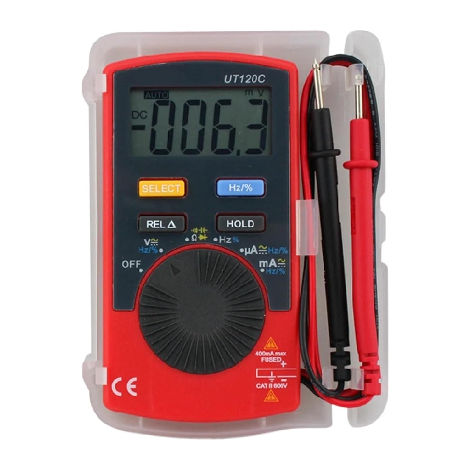 UT120C Pocket Digital Multimeter Range Tester DC/AC Voltage Meter with LCD Display(UT120B)