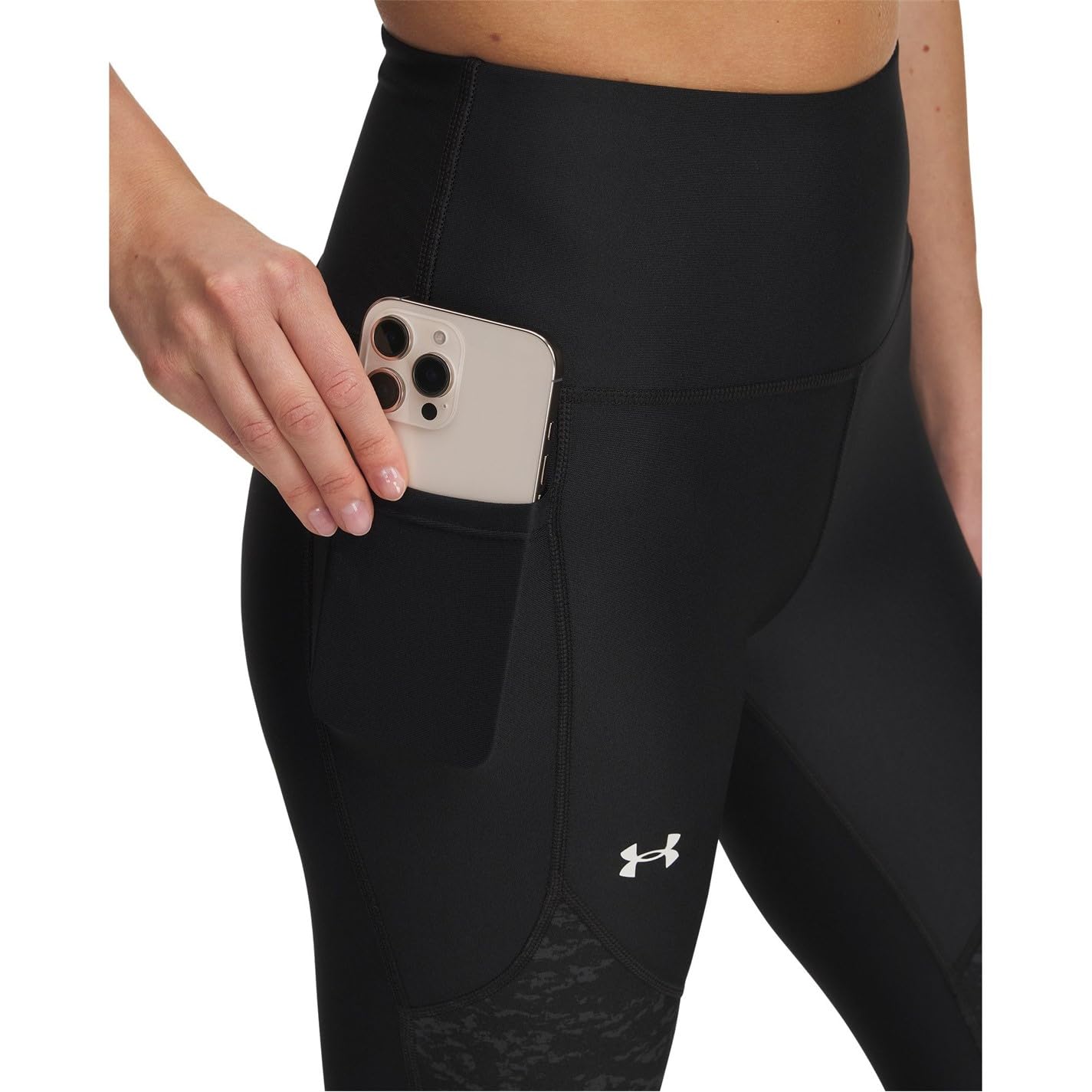 Under Armour Damska koszulka z nadrukiem technicznym na kostce, koszula LG