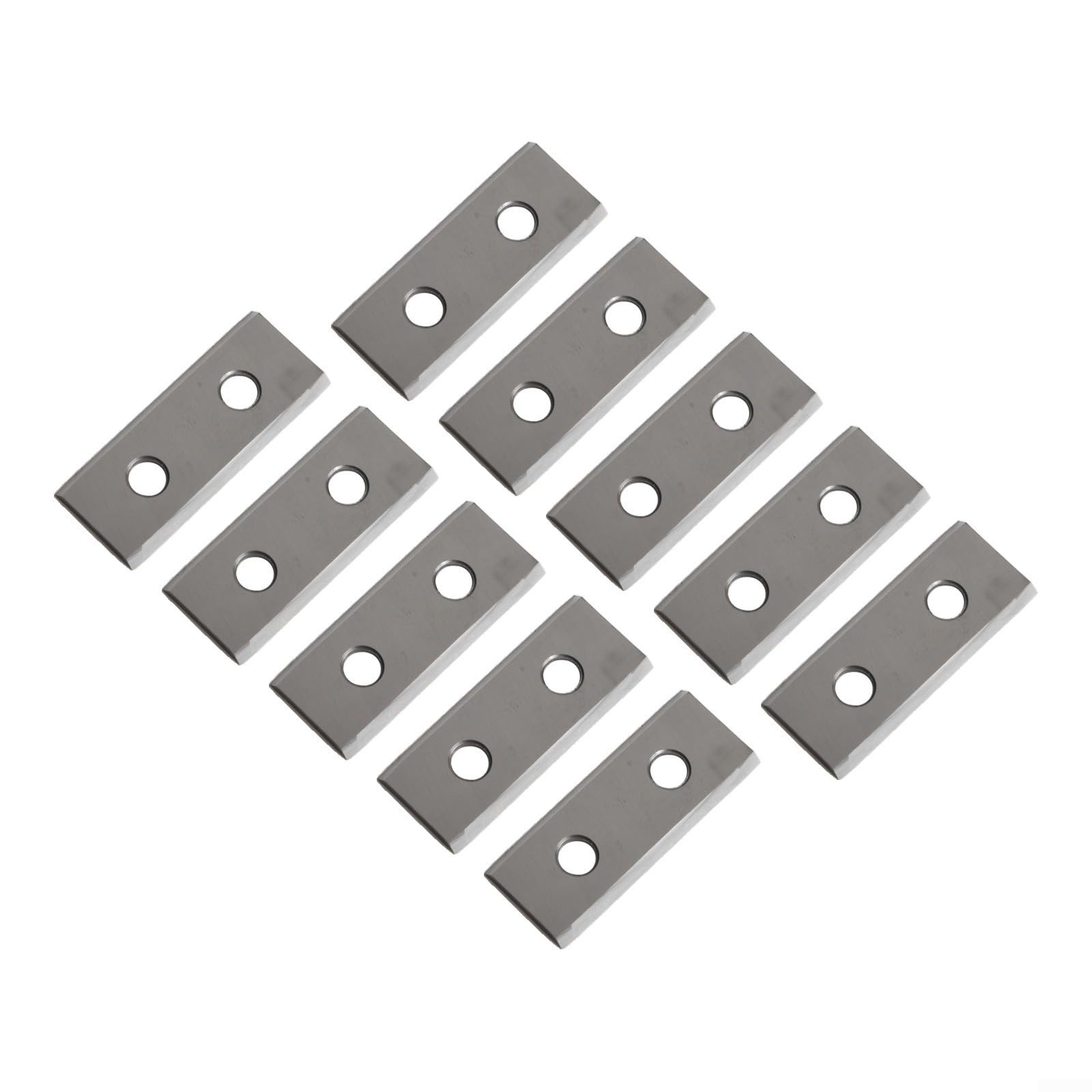 Lot de 10 inserts carrés indexables en carbure de tungstène 30 x 12 x 1,5 mm 35° pour tour à bois, outil de tournage réversible, 2 bords de coupe