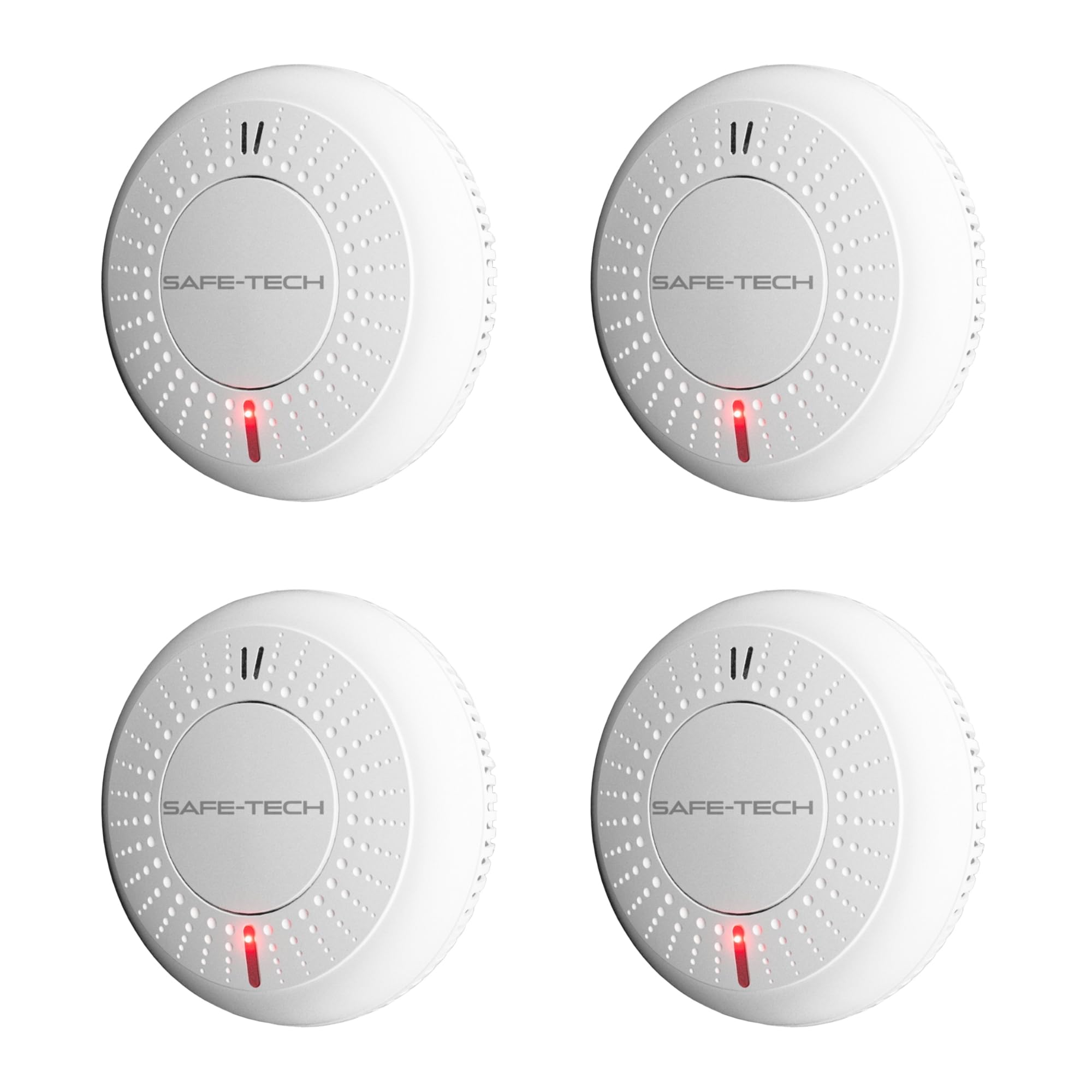 Safe-Tech Interlinked Smoke Alarm 4 Pack With 10 Year Sensor And Sealed Tamper-Proof Battery from B&Q