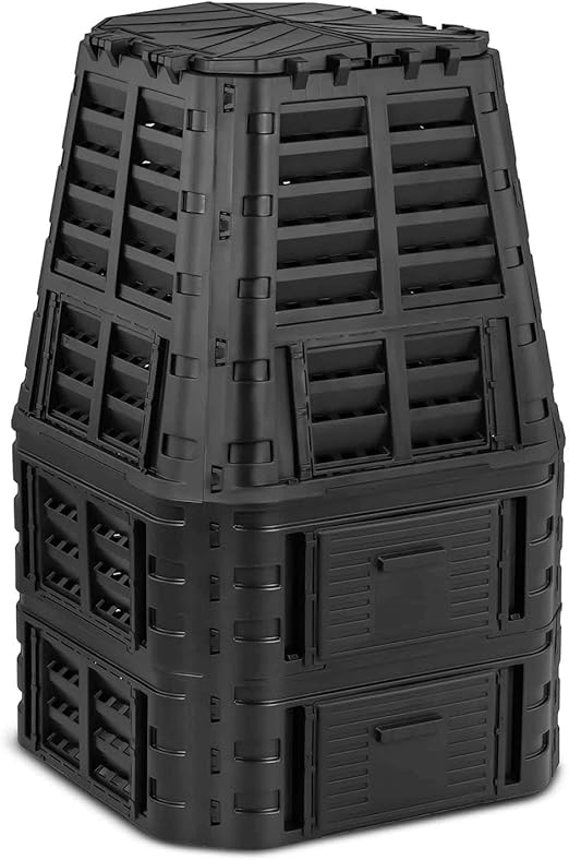 hillvert Garden Compost Bin 1,000 L Irrigation Ventilation