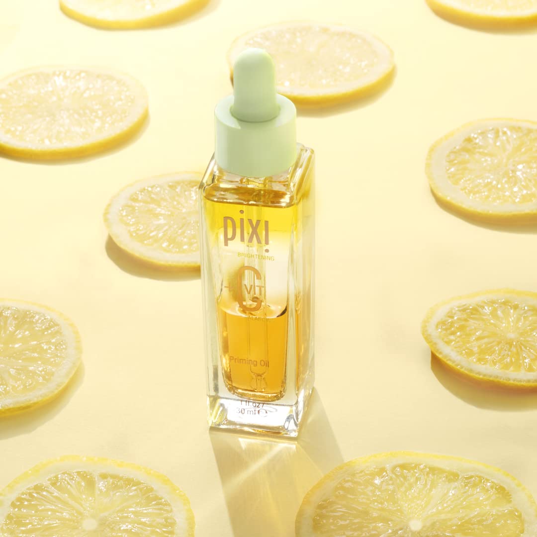 Pixi Beauty +C Vit Priming Oil | Huile Visage Nourrissante à la Vitamine C | Revitalise et Équilibre la Peau | Base de Maquillage Lumineuse | 30 ml / 1 fl oz