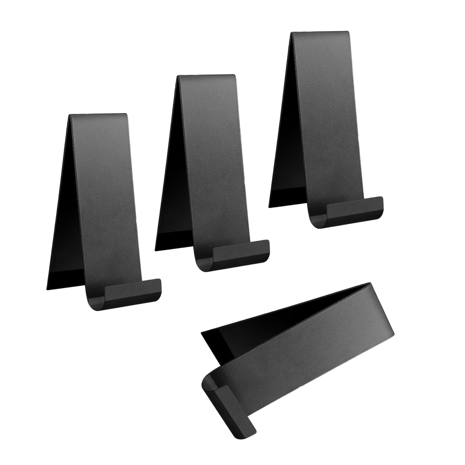 YROHGKPN Of 4 Black Metal Brochure Display Holder Stand Vertical Organizers Portable for Flyers Magazines and Bill Trade Show Display