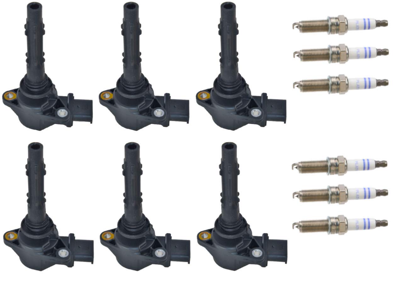 Set of 6 Ignition Coils + 6 BOSCH Spark Plugs for Mercedes-Benz