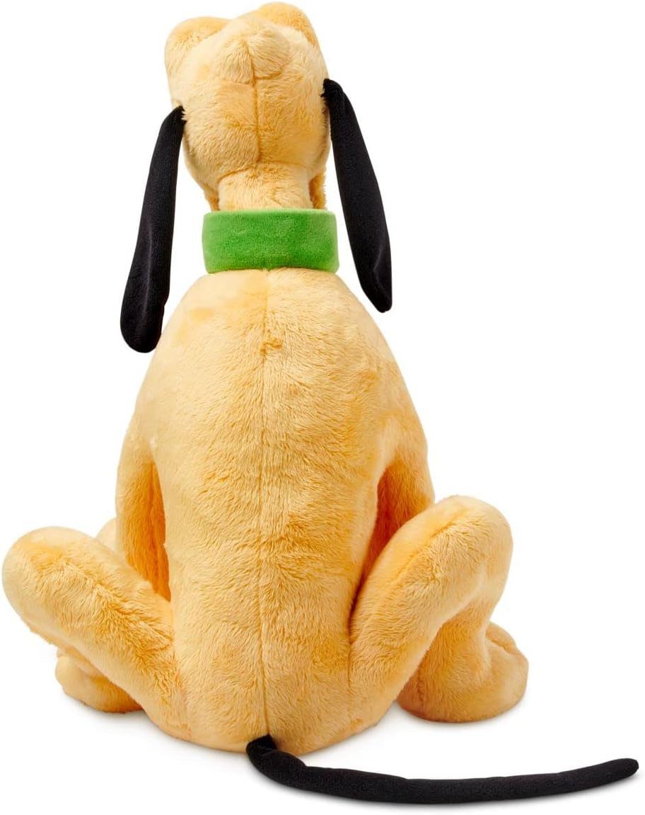 Disney Store Official Pluto Medium Soft Toy for Kids, 13 inches, Cuddly Character with Fuzzy Texture and Embroidered Details, Floppy Ears and Tongue. Suitable for All Ages.