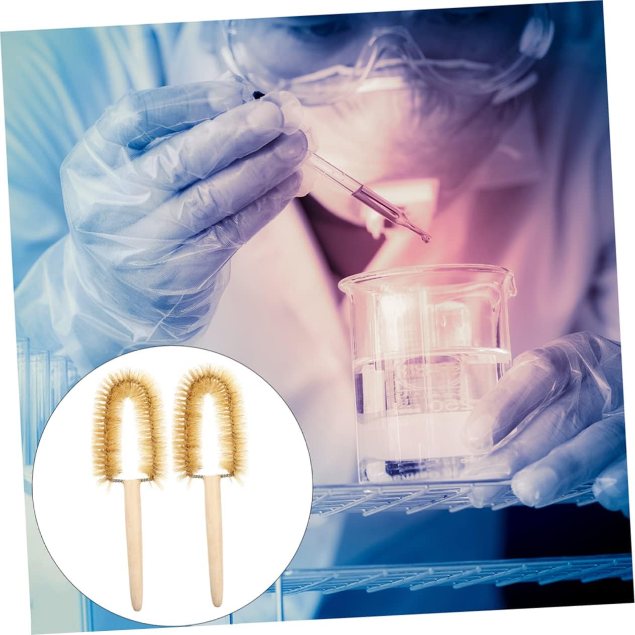 5Pcs Beaker Cleaning Brushes for Glassware Practical Convenient and Reusable Cleaning Tools for Experiments and Laboratory Use