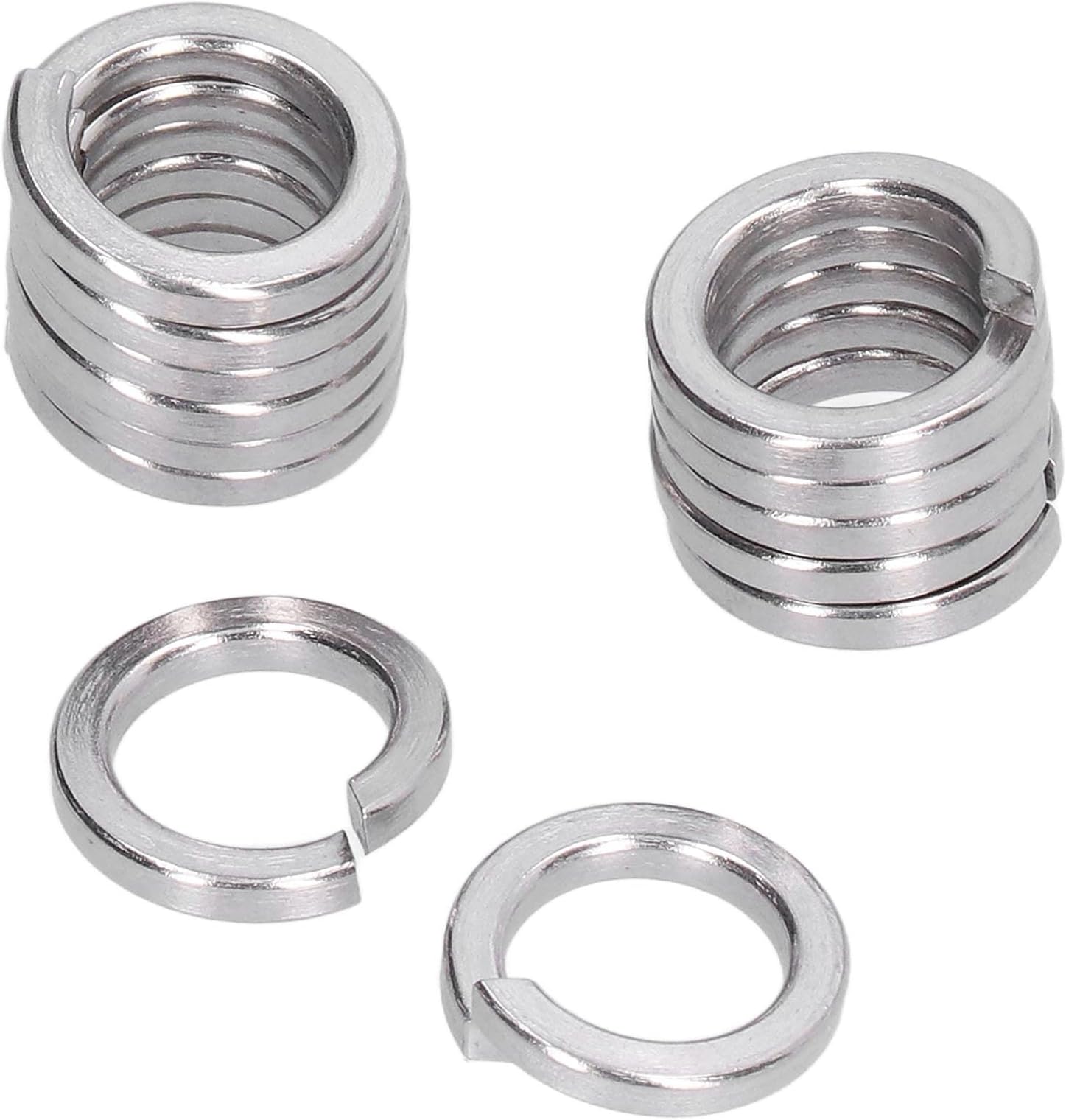 Depisuta Split Lock Washers, DIN 7980 Marine Grade Fastener Hardware Spring Washer Assortment Tool Kit for Factories for Home for Screws (M6)