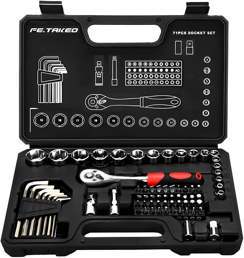 Socket Wrench Set, 72-Piece Precision Tool Set, DIY Benin | Ubuy