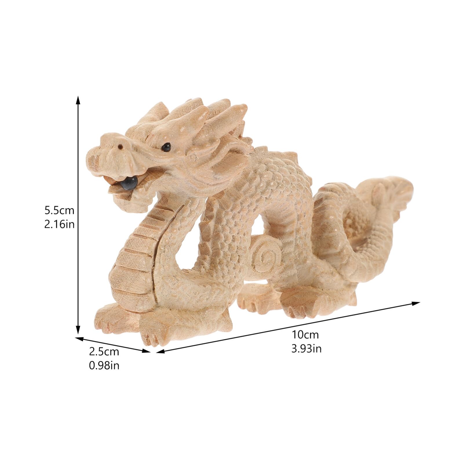 龍の彫刻 インテリア装飾 約10cm