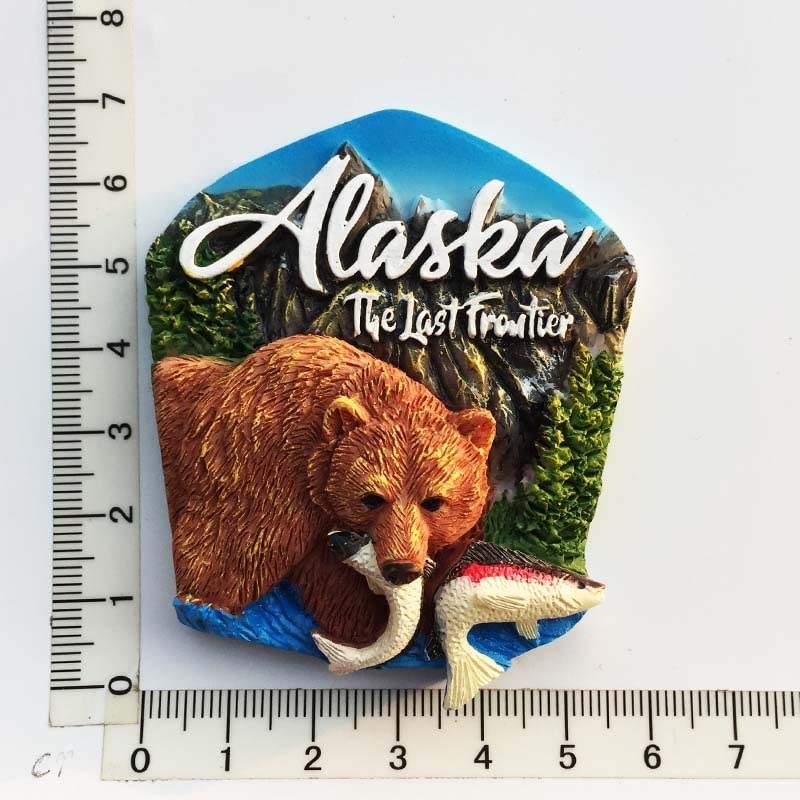 Imán Para Nevera De Oso De Finlandia - Diseño 3D Marrón, Hecho A Mano En Resina, Ideal Como Recuerdo