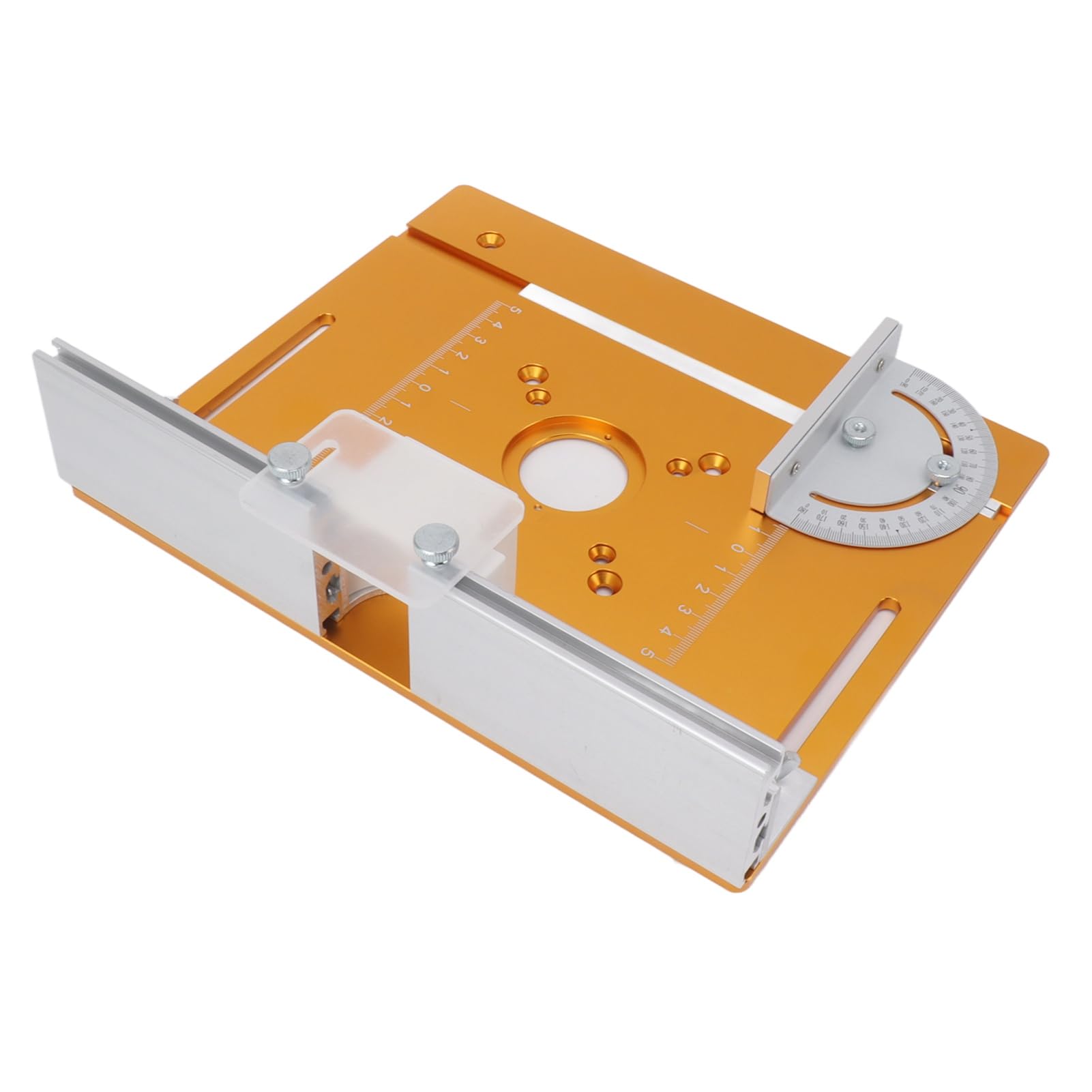 Piastra Inserto per Tavolo Router in Alluminio con Design Compatto per Lavorazione del Legno e Fai da Te