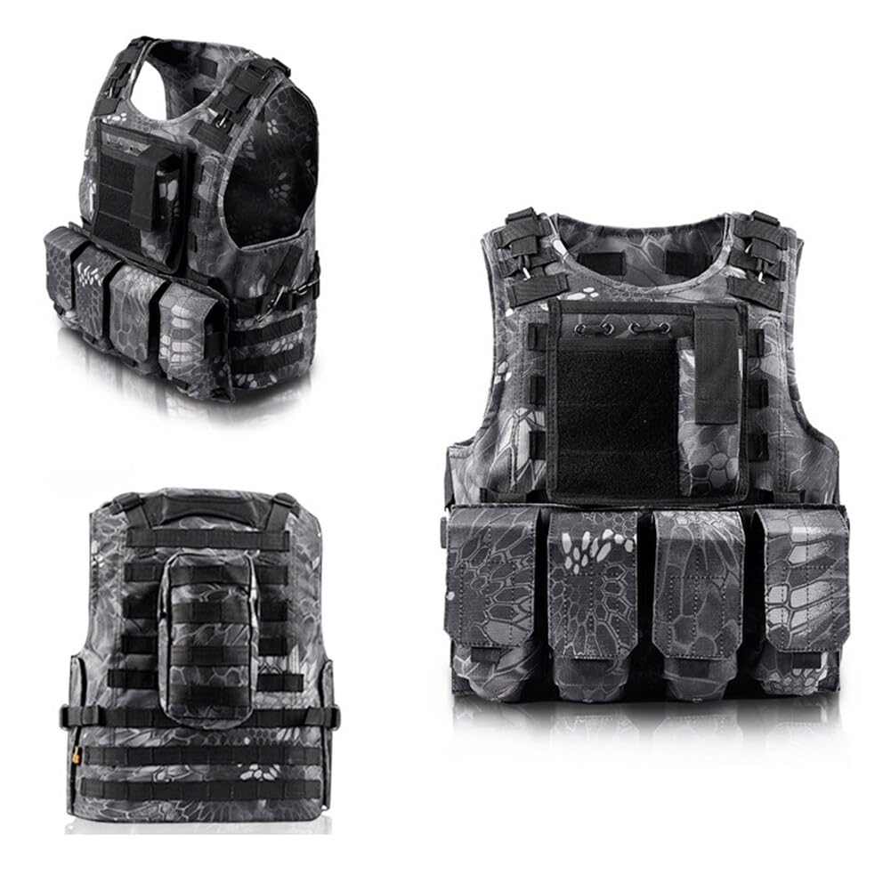 Surakey Training Vest Ultra-Light Breathable Tactical Airsoft Vest Adjustable for Men Women Running Outdoor Sports Camping, Type 6