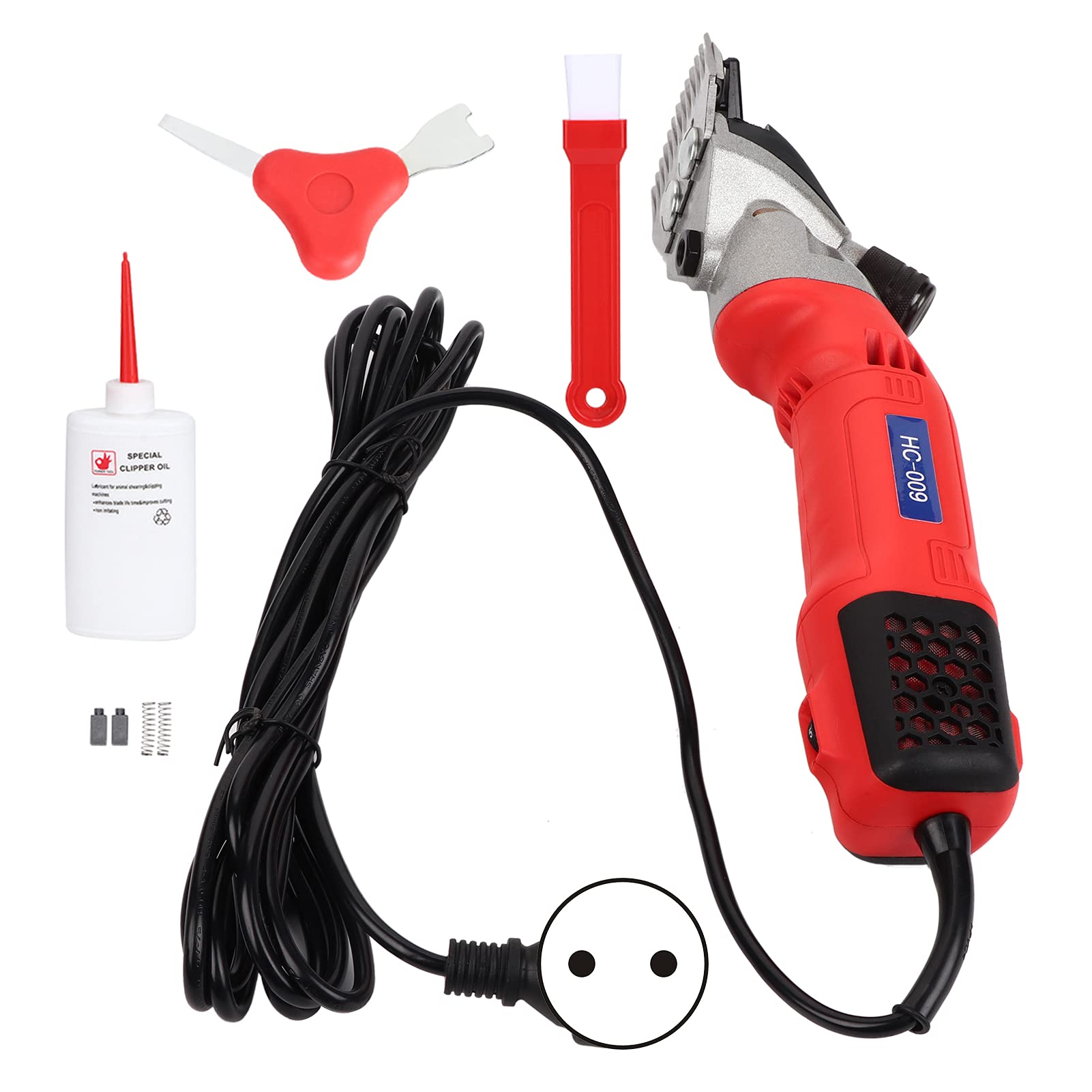 YECK Kit de Aseo, Cortapelos Eléctrico Profesional de 500 W para Ovejas para Afeitar Lana de Piel en Ovejas Cabras, Ganado para Corte de Pelo de Animales(Enchufe de la UE)