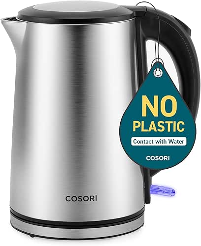 Cosori Electric Kettle, No Plastic Inner Lid, Filter & Spout,