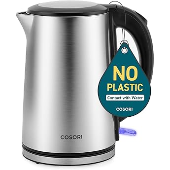 Wolf Gourmet True Temperature Electric Kettle, 1.5 Liter Capacity, WGKT100S