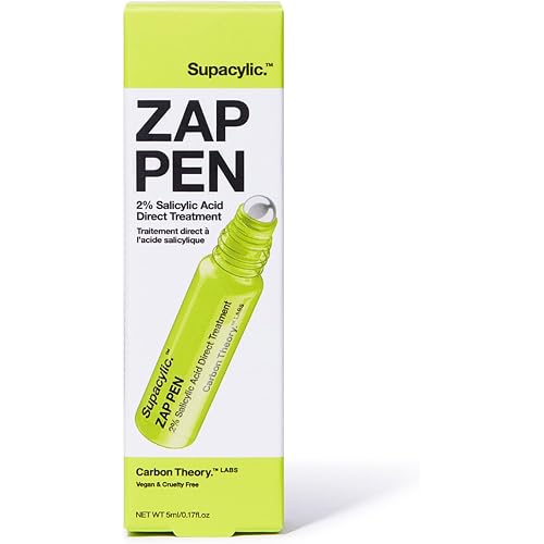 Carbon Theory ZAP Salicylic Acid Direct Treatment Pen for Acne Prone Skin, Targets Active Breakouts to Soothe and Reduce Redness with Ginger Root Extract 5ml