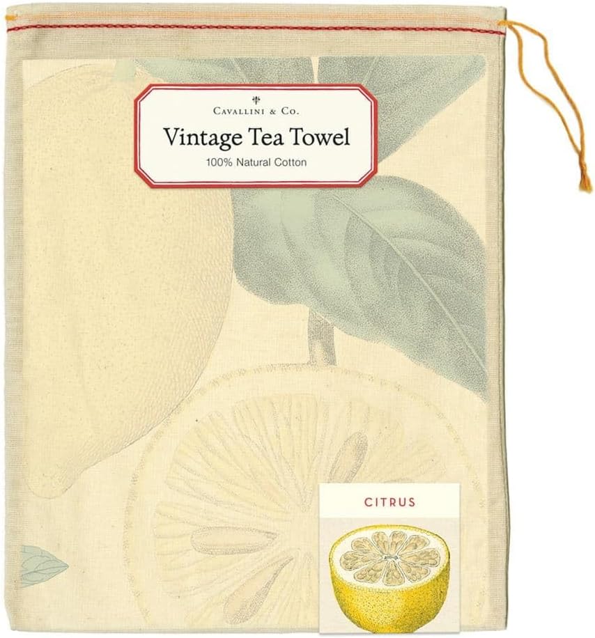 Cavallini - Cotton - Citrus Tea Towel - Image 2