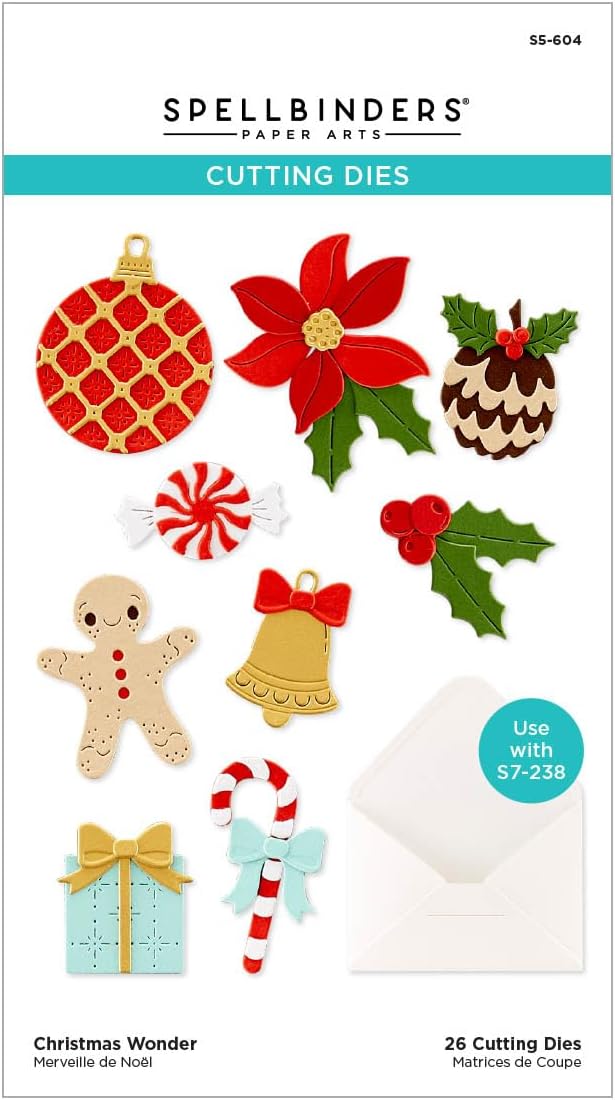 Spellbinders S5-604 Christmas Wonder Etched Dies from The Envelope of Wonder Collection