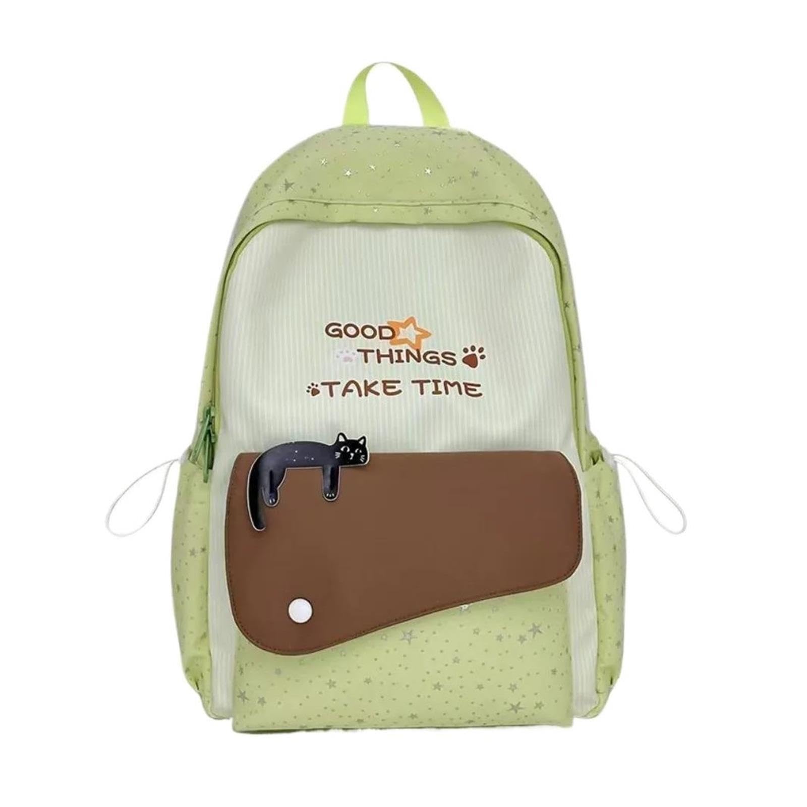 Genérico 1 mochila con estampado de estrellas de gato for estudiantes